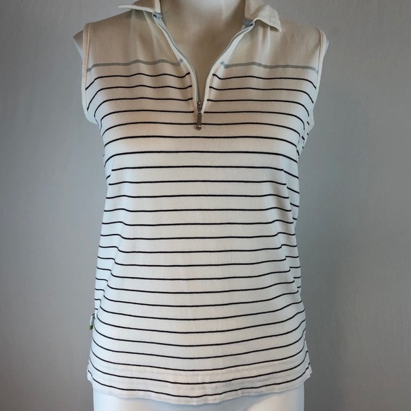 Izod  Stripe Golf Shirt - S - Picture 1 of 8